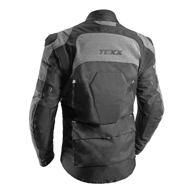 Jaqueta Motociclista Masculina Texx Armor - Preta e Cinza