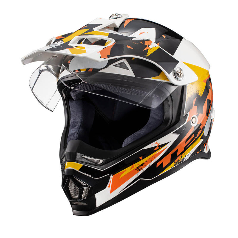 Capacete Texx Cross Carcara  Grow Laranja