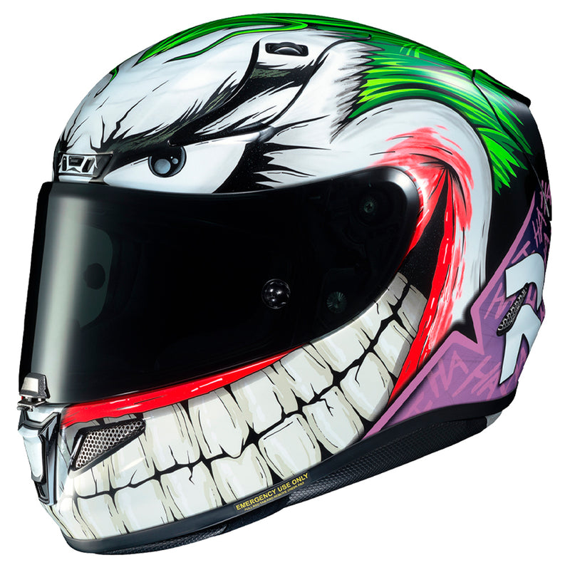 Capacete Hjc Rpha 11 Dc Joker Verde E Roxo