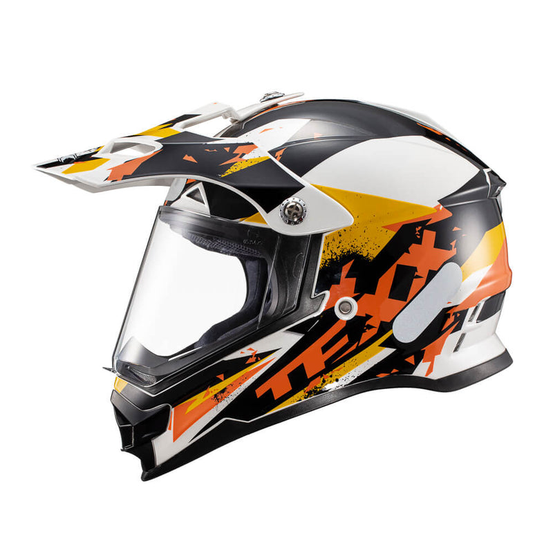 Capacete Texx Cross Carcara  Grow Laranja