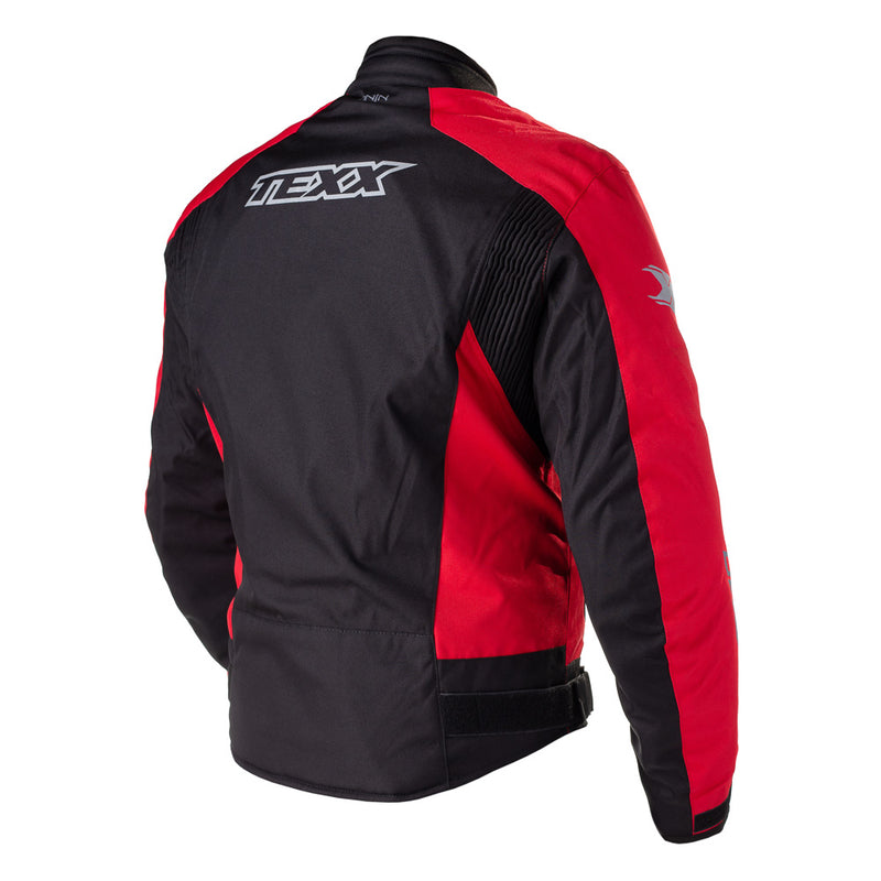 Jaqueta Motociclista Preta e Vermelha Texx Ronin - Masculina