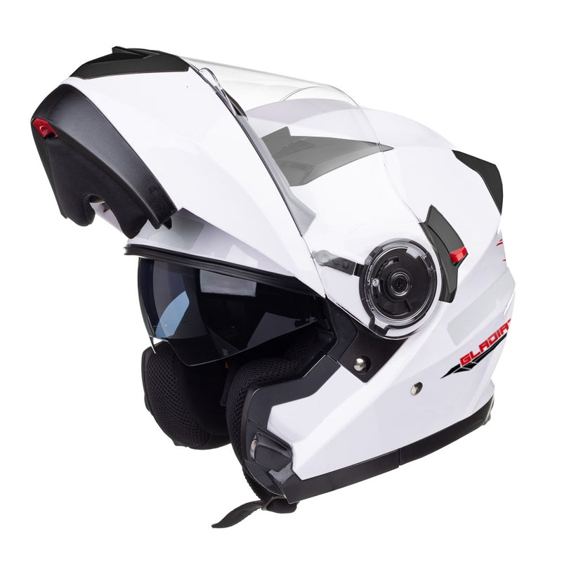 Capacete Texx Escamoteáveis Gladiator Branco - Retrátil